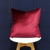 Riva Paoletti Luxe Velvet Cushion Cover - Cranberry Pink -