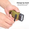 Hand Crank Solar Powered Rechargeable LED Flashlight, Survival Gear Self