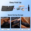 Windshield Sun Shade Umbrella for Toyota Sienna 2021-2024, Foldable Sunshade