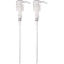 Pack of 2 Pelican Pump Dispenser, Universal Output Pump, Plastic Shampoo, Conditioner, Bottle Dispenser Pumps, 26 cm Lotion and Soap Dispenser