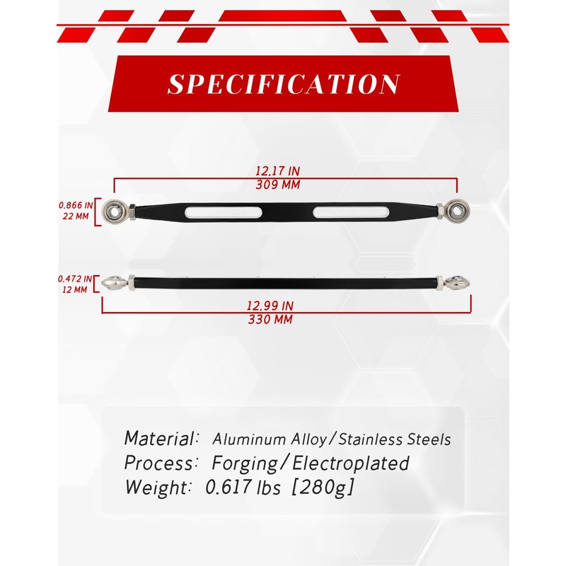 NACORE Motorcycle Shift Linkage Shifter Link for Softail Dyna Road