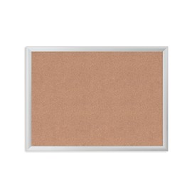 U Brands Cork Bulletin Board, 23"x17", Silver Aluminum Frame, Industrial Grade Pinning Surface