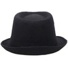 Fedora Hats for Men Unisex Manhattan Black Fedora