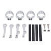 Motorcycle Headlight Mounting Bracket 39 to 41mm Bright Silver Surface