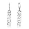 French Leverback Dangle Earrings for Women 14K Gold Silver Hammer