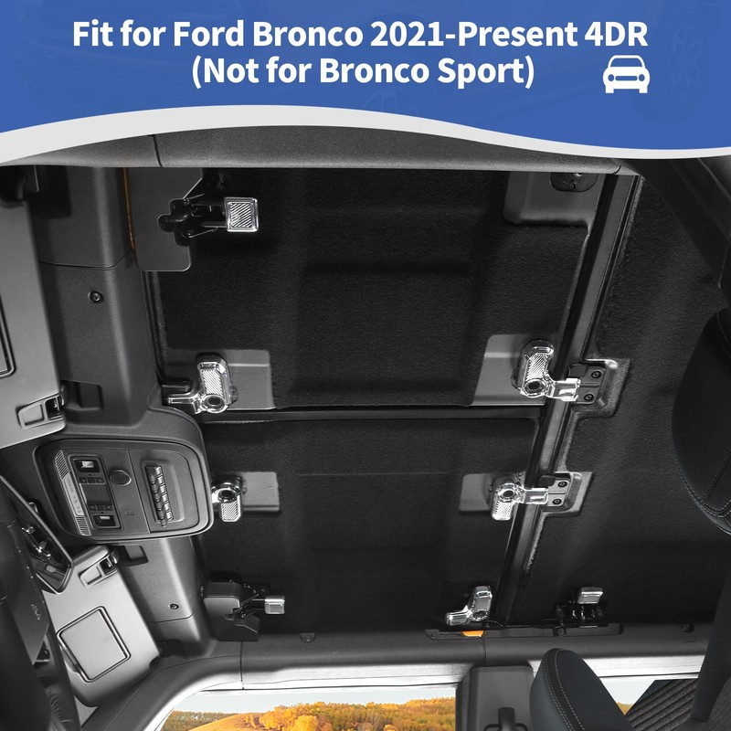 JOSHELA for Bronco Hardtop Roof Removal Switch Handle Trim Cover