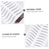 FOMIYES Eyebrow Tint Stickers 12pcs Imitation Eyebrow Transfer for Instant