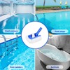Pool Brush Head with Pool Vacuum Head for Inground &
