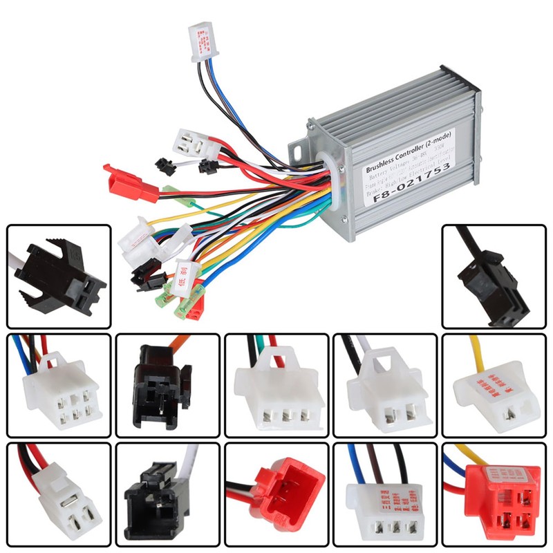 Silscvtt Brushless Motor Speed Controller 36-48V 350W Scooter Controller DC