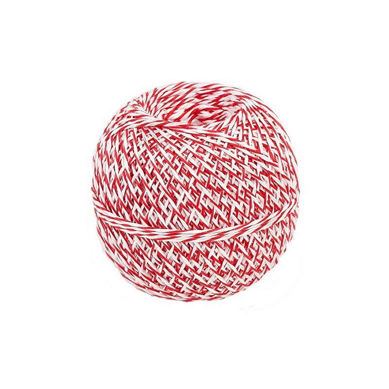 Kitchen Thread 200 m Red / White Synthetic Fibre