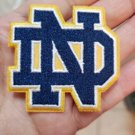 University Of Notre Dame Football 5cm Iron On Embroidered Patch ~USA Seller