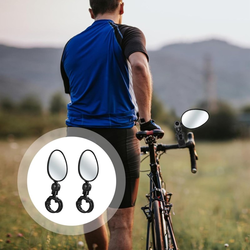 Espejos retrovisores para bicicleta de 360 grados, 2 unidades