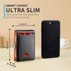 RUNBOX Mens Slim Wallet Larger Capacity with 12 Slots RFID