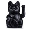 DONKEY Products Waving Cat, Plastic, Black, 10.5 x 8.5 x