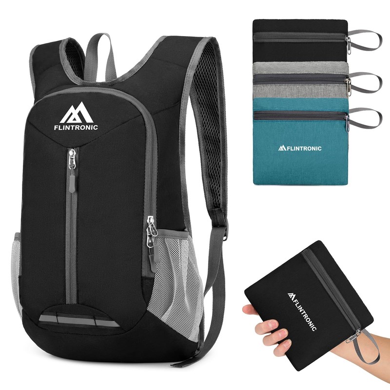 flintronic Foldable Backpack, 16L Small Hiking Backpack, Ultralight Hiking Backpack,