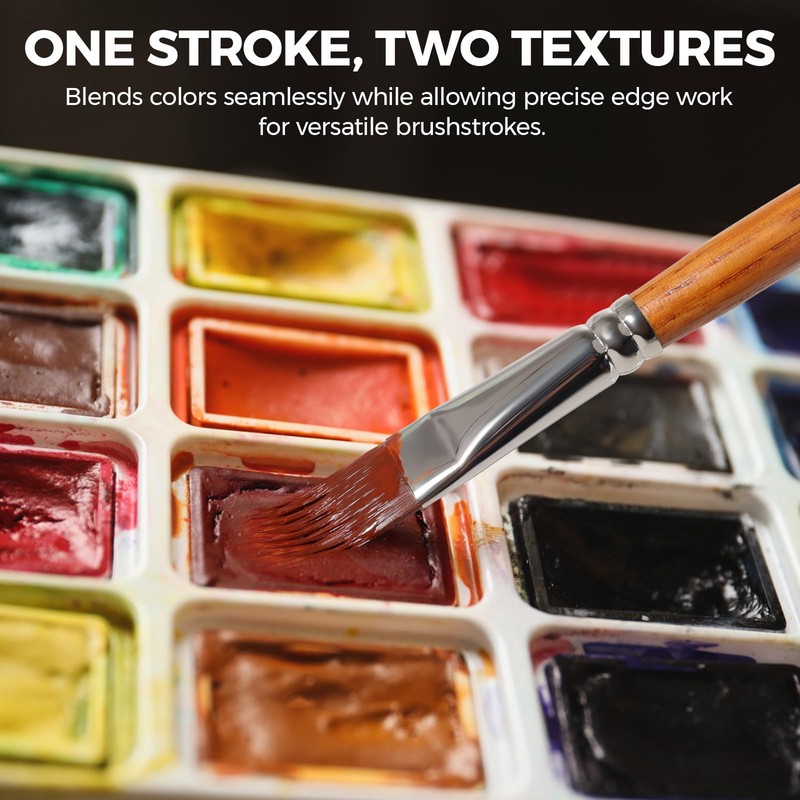 5Pcs Grainer Brush Set – Dual-Layer Nylon Texture Brushes for