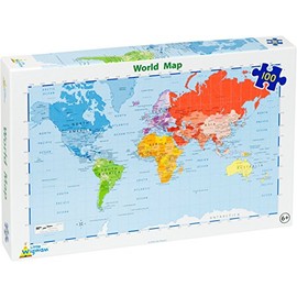 Little Wigwam World Map - 100 piece Jigsaw