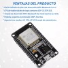 2pzs Módulo Esp32 Wifi+bluetooth 4.2 Ble Nodemcu Con Cable Usb