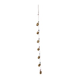Rastogi Handicrafts Indian Style Wall Hanging Bells Decorative String of 7 Bell Metal
