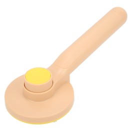 Cat Slicker Hair Brush Self Cleaning Massage Round Needle Pet Grooming Comb for Dogs Pigs(Pink Yellow )