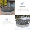 Bitubi 9-10 Ft Steel Round Stock Tank Pool Cover,Upgraded with