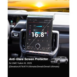 (3Pack) 2025 GMC Yukon Anti Glare Fingerprint Screen Protector Matte for 2025 2026 GMC Yukon XL (Elevation/AT4/AT4 Ultimate/ Denali/Denali Ultimate) 16.8" Main &12.6" Rear Media Screen Cover Accessory
