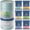 BodyRestore Clarity Tube - 6 Pack Aromatherapy Shower Steamers: Relaxation Birthday Gifts for Women and Men, Stress Relief, and Luxury Self-Care Treats for Mom.