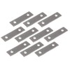 Merriway BH03788 (10 Pcs) Straight Flat Mending Repair Plate BZP
