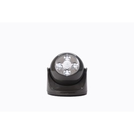 Maxsa Innovations 40252 Battery-Powered Motion Activated Wirelessly Linkable Outdoor Lighting, Black