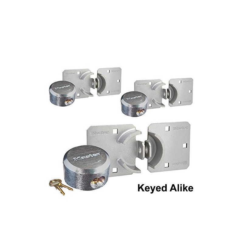 Master Lock Hasp/Hidden Shackle Keyed Alike Padlocks 770-6271KA-3