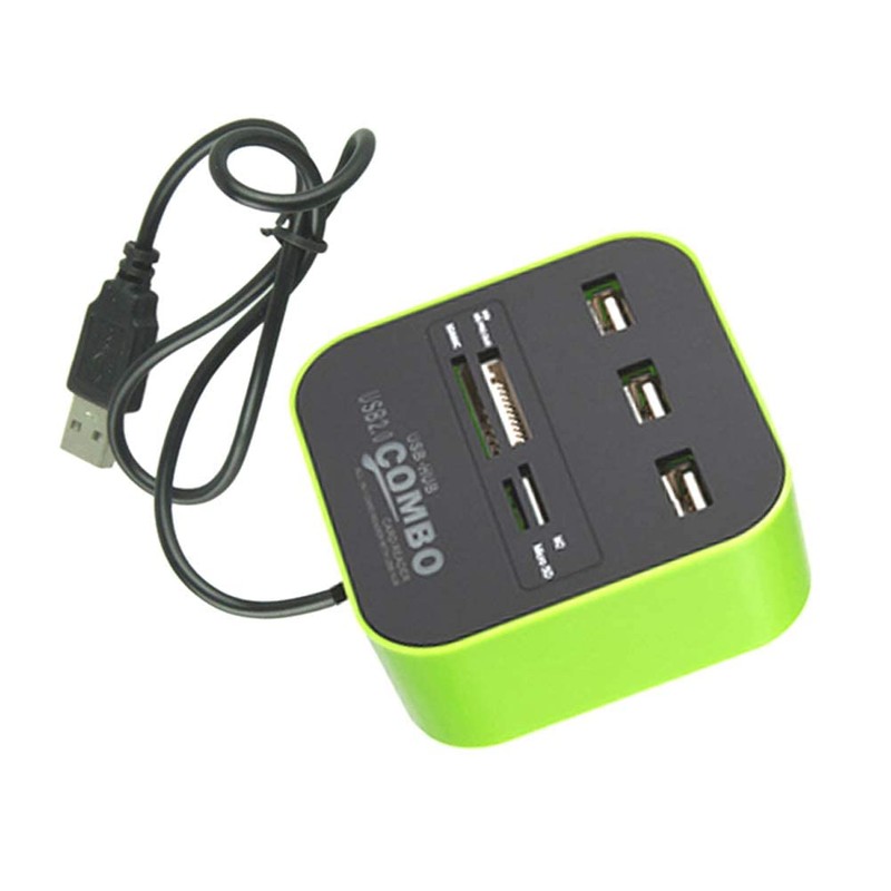 H31CS USB 2.0 Hub with 3 Ports & Card Reader