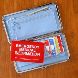 StoreSMART - Folding Wallet Vial of Life & Pet Records - 50-Pack - Emergency Medical Information Holder for ID - VOLPRWLT-50