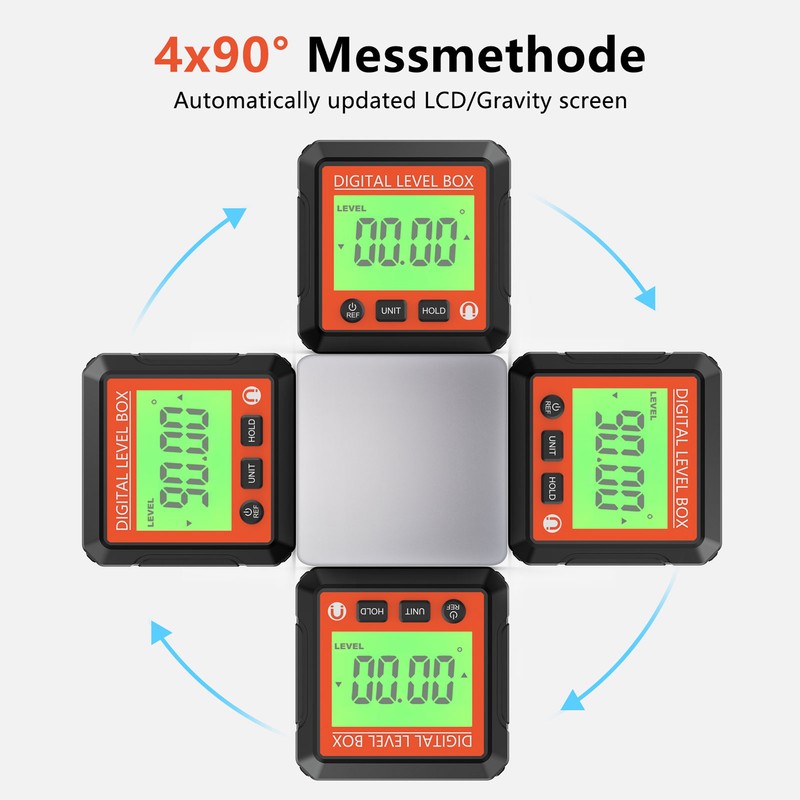 Digital Level Box High Accuracy Magnetic Portable Protractor Inclinometer Angle