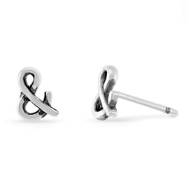 Boma Jewelry Sterling Silver & Ampersand Stud Earrings