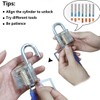 20 Pieces Lock Picking Set, Lock Picking Tools with Training