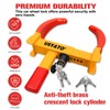 USYATO 2Pcs Universal Heavy Duty Wheel Lock - Anti Theft