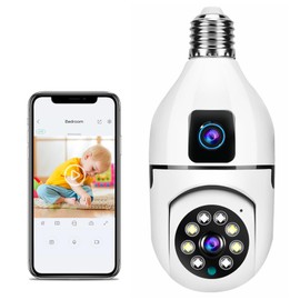 AXYWINBO Cámara Bombilla 1080P HD Super Infrarrojos visión Nocturna Voz diálogo cámara 360 Grados vigilancia inalámbrica WiFi cámara