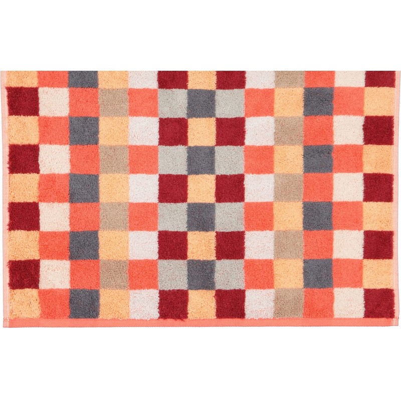 Cawö Home Hand Towels Unique Chequered 942 Coral - 22