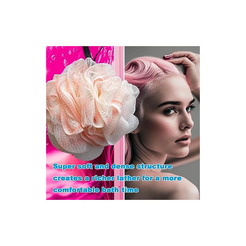 Esponja Lufa Exfoliante Baño Paquete Individual Rosa Unidad Azul Oscuro