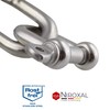 1 Piece 6 mm Stainless Steel Round Shackle V4A Short