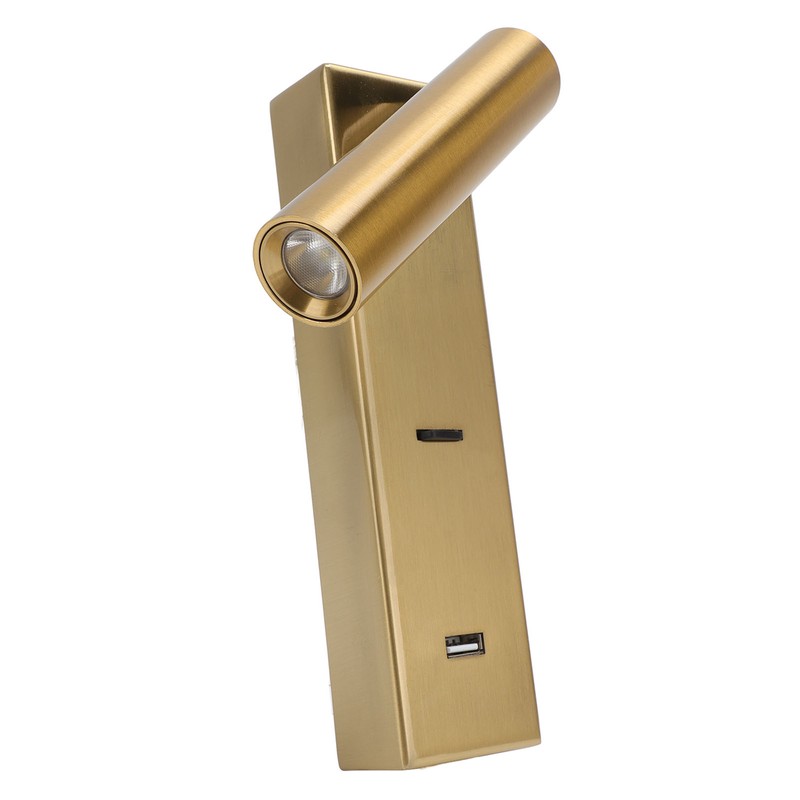 LED Wall Mounted Reading Light Simple Rechargeable Adjustable Angle Bedroom