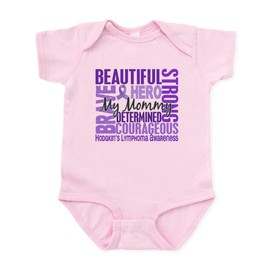 CafePress I Wear Violet 46 Hodgkin's Lymphoma Infant Bodysui Cute Infant Bodysuit Baby Romper
