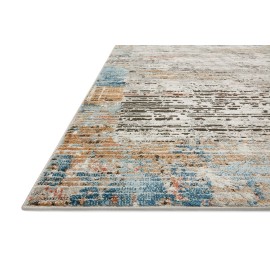 Loloi II Bianca Collection BIA-07 Ash/Multi 3'-4" x 5'-7" Accent Rug