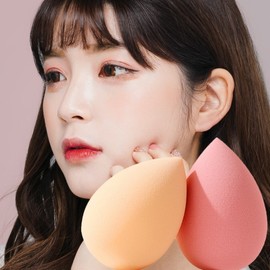 Eggbox Mochi Waterdrop Puff Makeup Sponge 1 Set (4 Pieces) Makeup Sponge Pink (a) 3ea