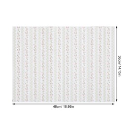 LOGOFUN Dollhouse Floorboards Wallpaper 1:12 Miniature Floor Paper Sticker Mini Wall Paper for Dollhouse Real Life DIY Decoration Accessories - Stripe