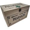 khevga Storage Box with Lid: Wooden Box Medication Decoration (25