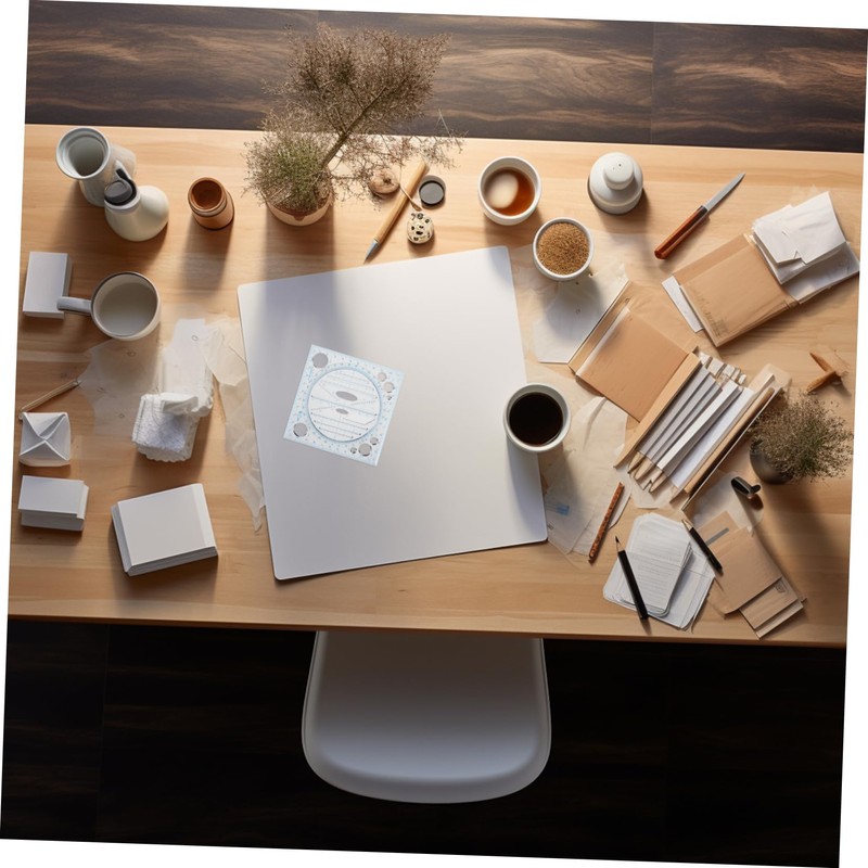 Gatuida Multi Functional Plastic Circle Stencil with Scale Markings Ergonomic