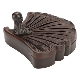 Ginkgo Leaf Incense Burner Antique Exquisite Zinc Alloy Incense Burner with Lid for Bedroom Meditation Room