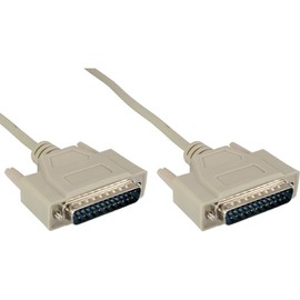 InLine® 11119 M Moulded Serial Cable 1: 1, 25 Pin Male to Male 10 m