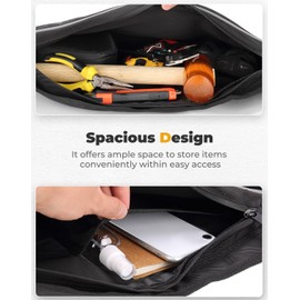 KEMIMOTO PRO XP Front Door Bags Compatible with 2020-2024 Polaris RZR PRO XP/R/TURBO R UTV Storage Side Door Tool Bags With Knee Pad PVC Wear Resistant Zippers